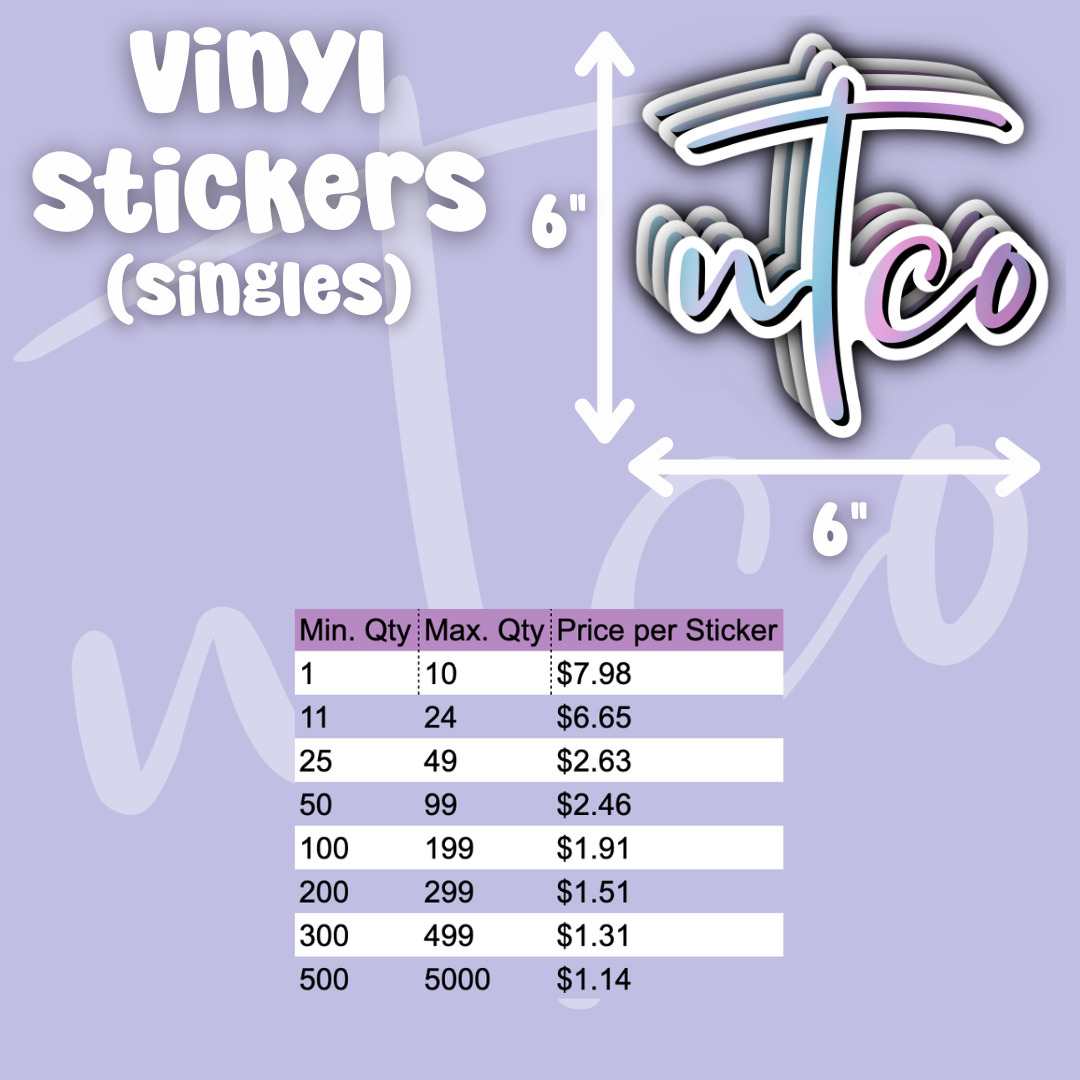 Vinyl Stickers by Volume